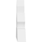 Ekena Millwork Richland Architectural Grade PVC Gable Bracket, 36"W x 21"H x 4"D x 6"F, 14/12 Pitch GBP036X21X0406RIC00 - alternate 3